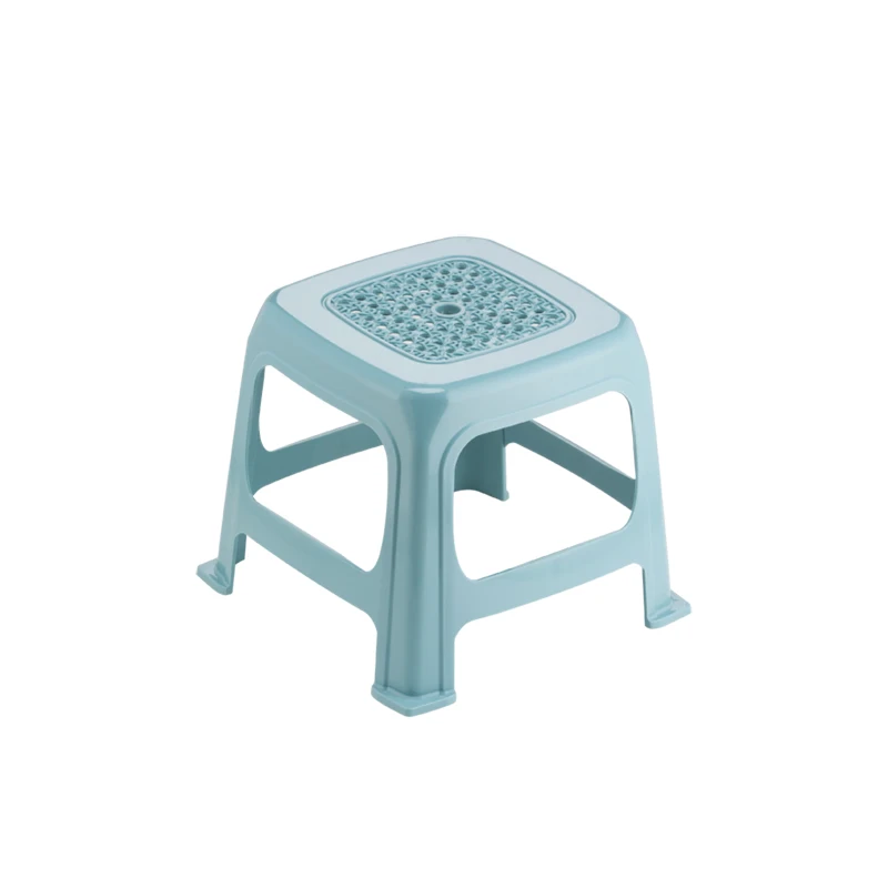 

short stool, shoe stool Tea flower plastic stool, rattan surface, small square stool, baby stool, children's stool