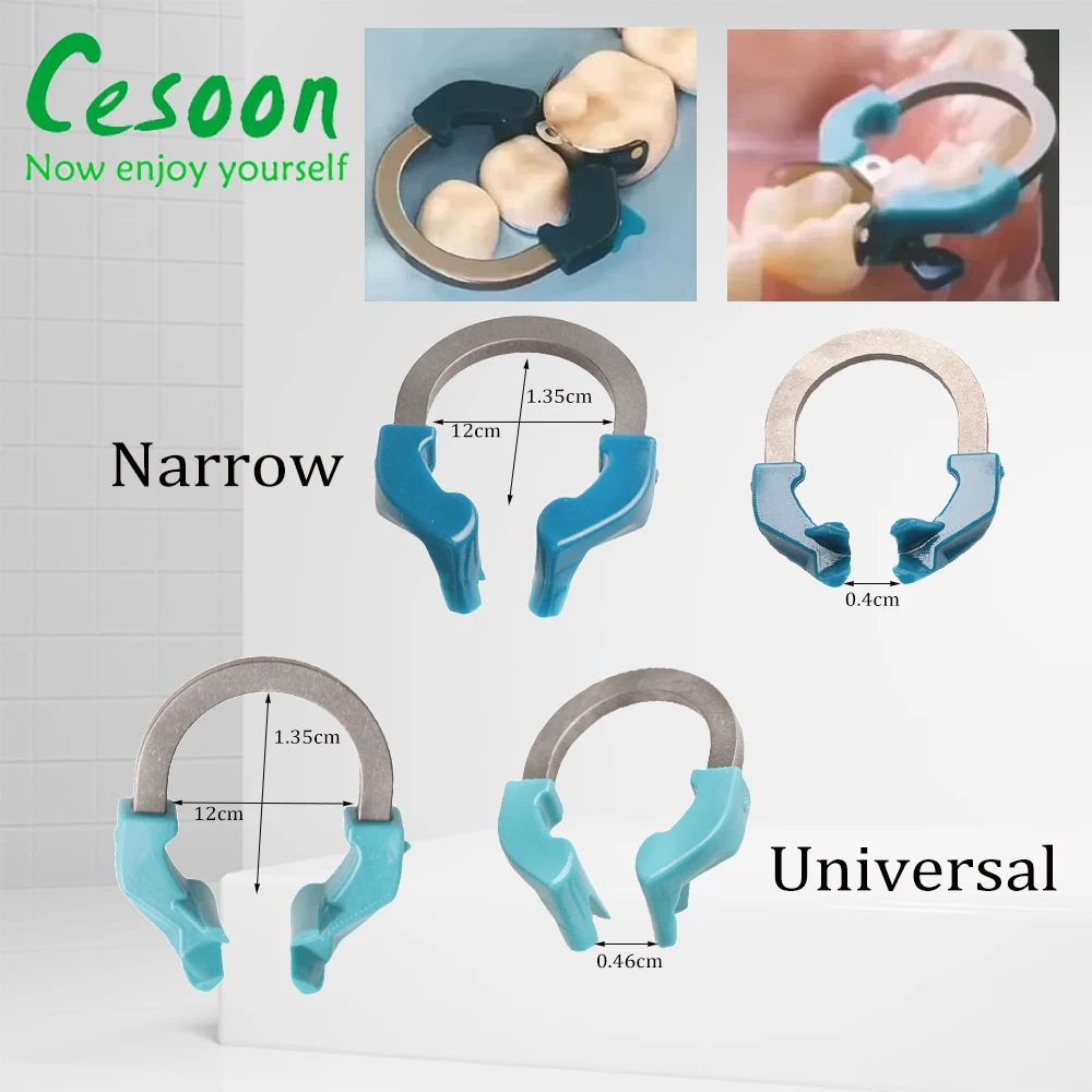 Dental Matrix Bands Clip NITI Clamping Ring Sectional Metal Matrix System Universal Narrow Sectional Contoured Matrices Dentist