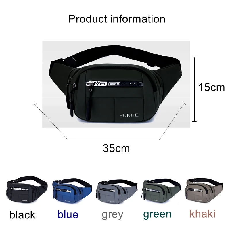 Multifuctional Waist Bag For Men Belt Bag Waist Pack Male Outdoor Travel Sports Man Belt Pouch Fashion Men Women Funny Pack