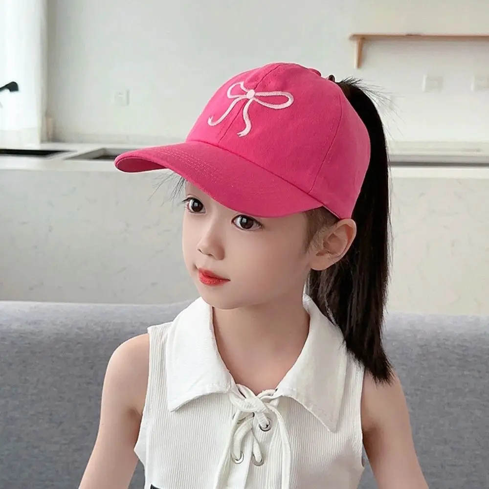 Soft Korean Style Half Empty Top Hat Bow Anti-UV Sun Hat Summer Kid Sunhat Shading Hat No Top Beach Hat Children's Visor Hat Boy