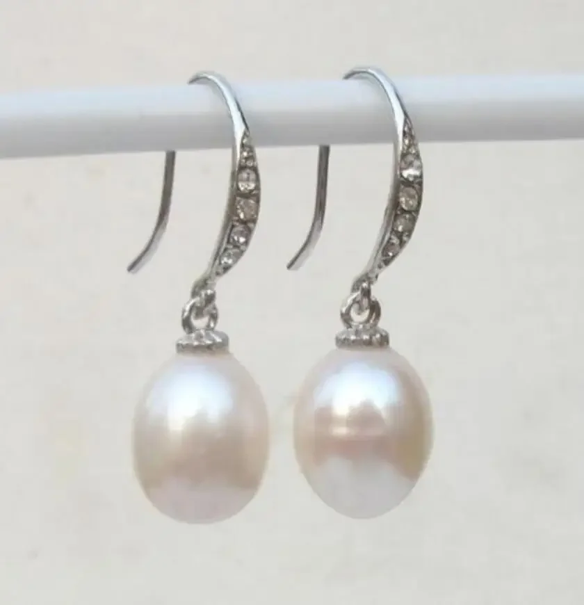 

HOT PERFECT AAA ++SOUTH SEA GENUINE 10-12MM WHITE LOOSE PEARL EARRING