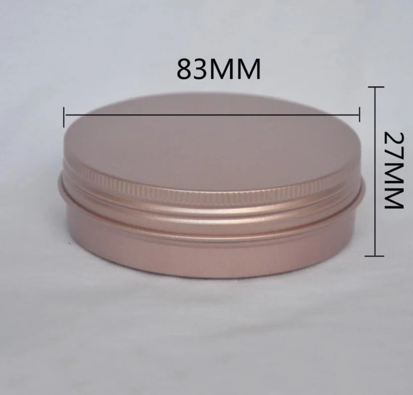 100 جرام الألومنيوم جرة وعاء زجاجة الشاي القصدير يوم كريم الليل قناع هلام الرطوبة مصل الفن مسمار الشمع العناية بالبشرة مستحضرات التجميل التعبئة