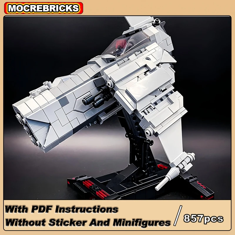 

Space Movie Military Interstellar Fighter MOC-124960 High-tech Starfighter DIY Bricks Toys Sets Puzzle Building Blocks Gifts