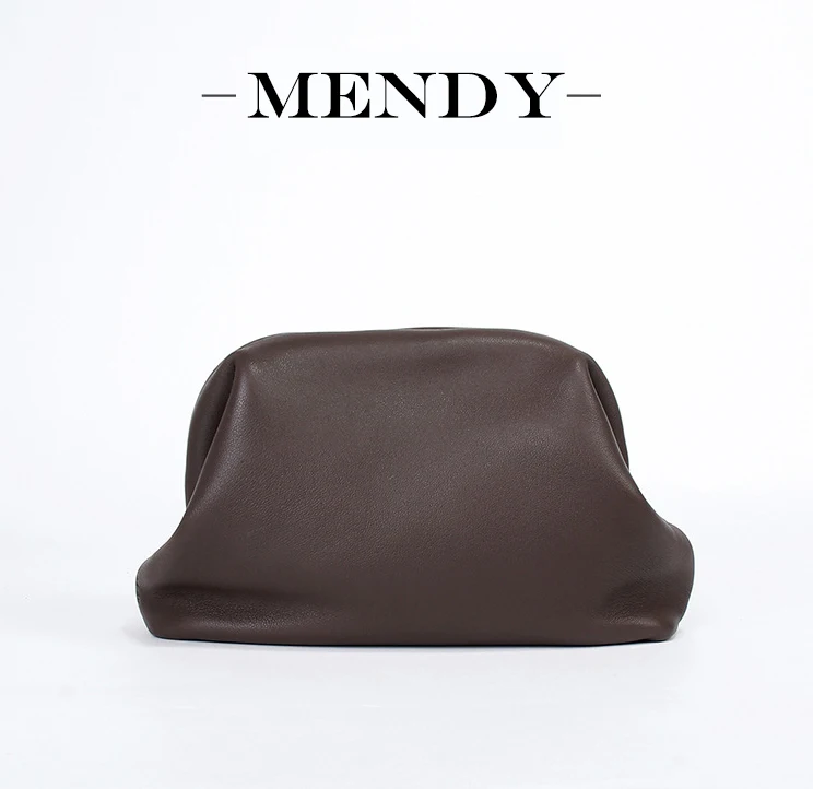 

Women Genuine Leather Cloud Bag Pillow Shape Soft Cowhide Shoulder Crossbody Handbag Vintage Y2K Minimalist Style Large Capacity