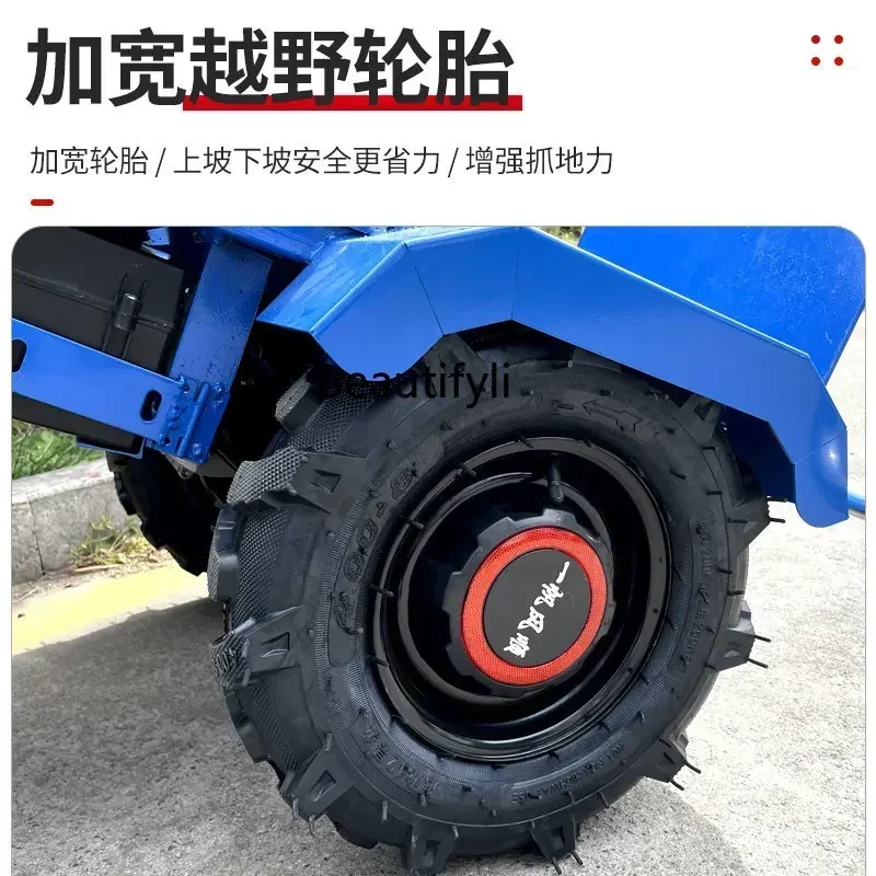 NNNew stile Elettrico a mano Push Tiger Cart Truck da cantiere Carrello per uso domestico agricolo