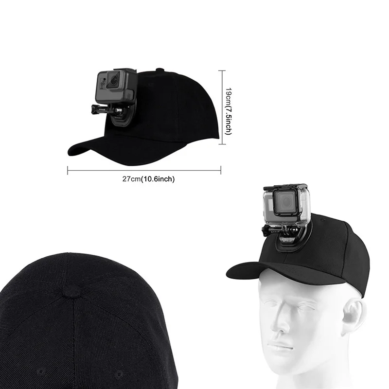 8 in 1 Sun Hat Baseball Cap Expansion Bracket Phone clip Adapter Mount Set For Gopro Insta360 DJI Osmo Action Camera Accessories