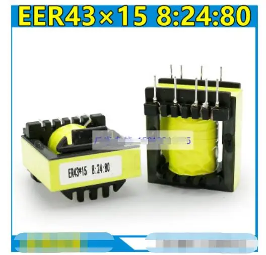 5pcs/lot  Inverter Welding Machine High Voltage Arc Starting High Frequency Step-up Transformer Eer43*15 8:24:80