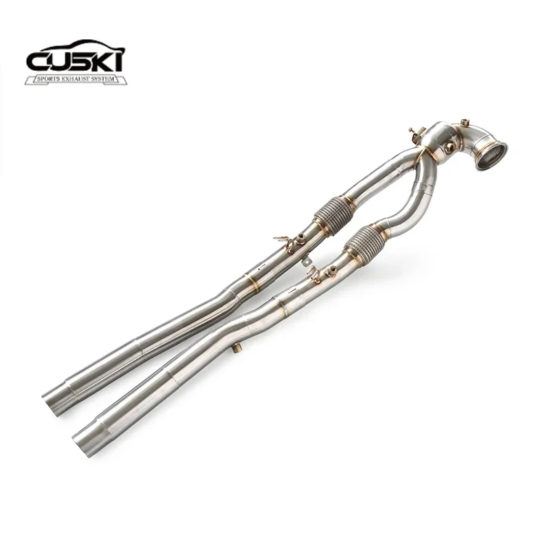 

Подходит для модификации выхлопной трубы автомобиля Audi RS3/TTRS 2.5T 2022-2024 с водосточной трубой из нержавеющей стали без кошек