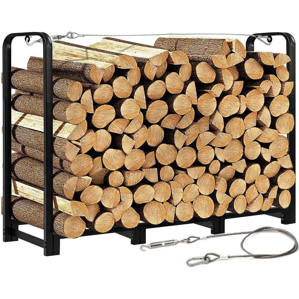 

Металлическая подставка-держатель для дров, сверхпрочная, для хранения дров у камина, для улицы и дома