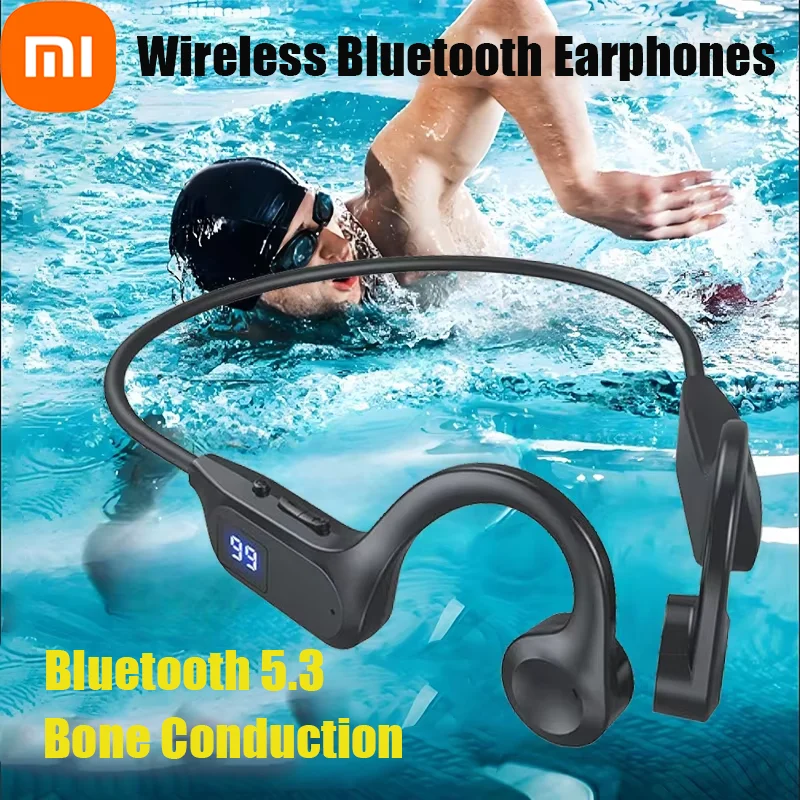 Xiaomi Wireless Earphone Bone Conduction Sport Swimming Bluetooth Compatible Earphones Hand-free With Mic For Sports X7 Earbuds