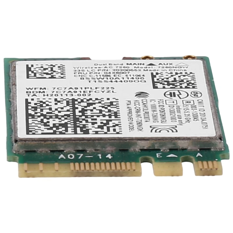 7260NGW 7260AC Wifi Card 2.4G/5G BT4.0 Fru 04X6007 For Thinkpad X250 X240 X240S X230S T440 W540 T540 Yoga Y50