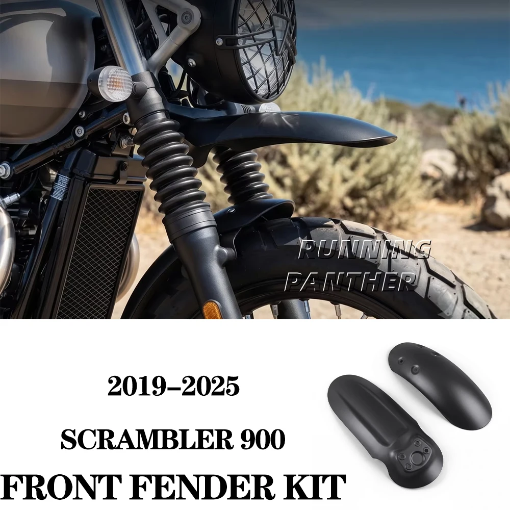 For Triumph Scrambler 900 2019-2025 Motorcycle Front Mudguard Kit High Mudguard Low Mudguard