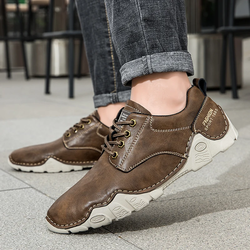 

Мужская обувь ручной работы. Удобные и качественные стили. Спортивная обувь для отдыха на природе. Прогулка или туризм. Размер 38–46. Легкая обувь.