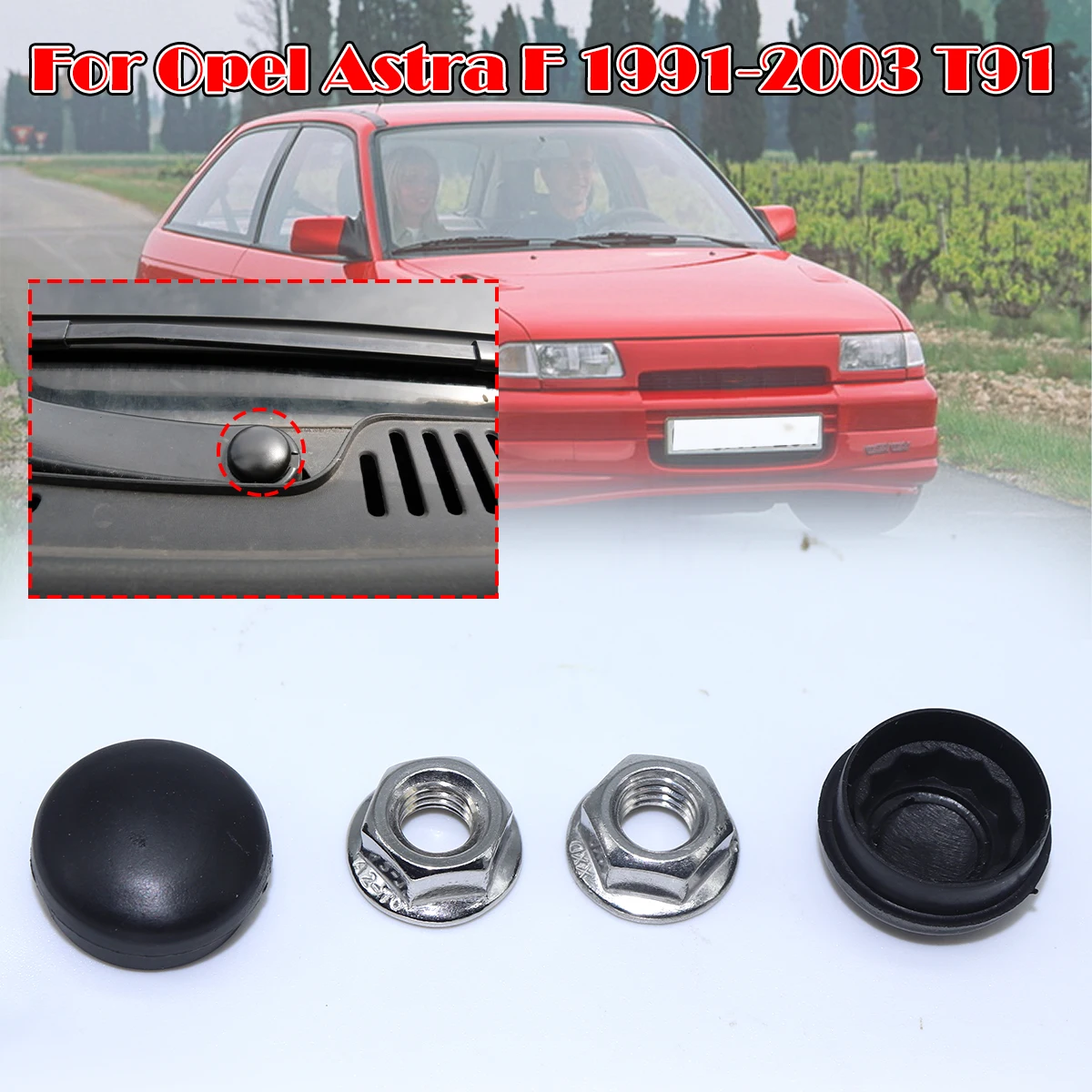 

Car Front Windshield Wiper Arm Nut Screw Cap Bolt Rocker Cover For Vauxhall Astra F 1991-2003 T91 Holden Opel Optima Kadett