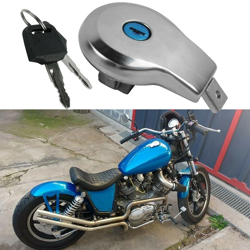 Motorcycle Accessories Fuel Gas Tank Cap Locking Cover W/ 2 Keys Fit For YAMAHA MAXIM XJ700N VIRAGO 1100 XV1100B XV1100U XV1100W