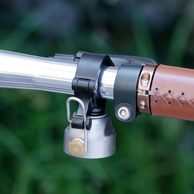 Copper Alloy Bicycle Bell with Single-Strike Mode and Constant Cowbell Mode Cycling Warning Bell for MTB Road Bike Riding Parts