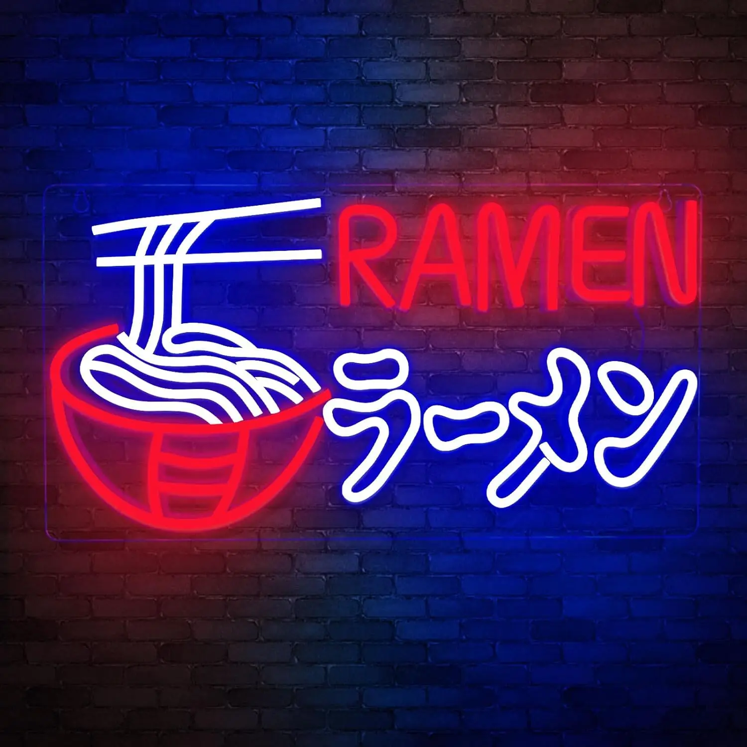 

RAMEN Neon Sign Party Festival DIY Decor Retro romantic sign, high-saturation hazy, old movie