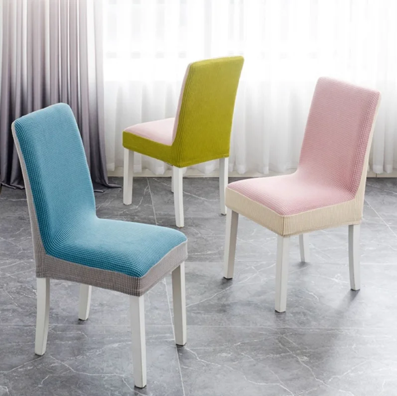 4pcs New universal European chair cover, modern and simple high-end stool cover, household dining chair cover