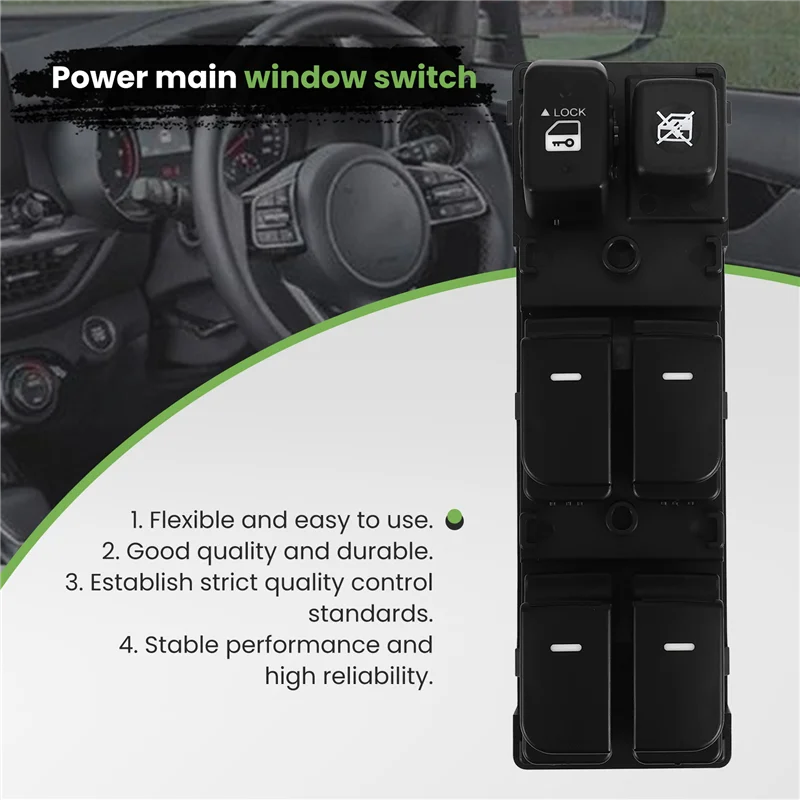 

Right Hand Drive RHD Power Main Window Switch Glass Window Lifter Main Switch For Kia Cerato 935701M600WK-X67A