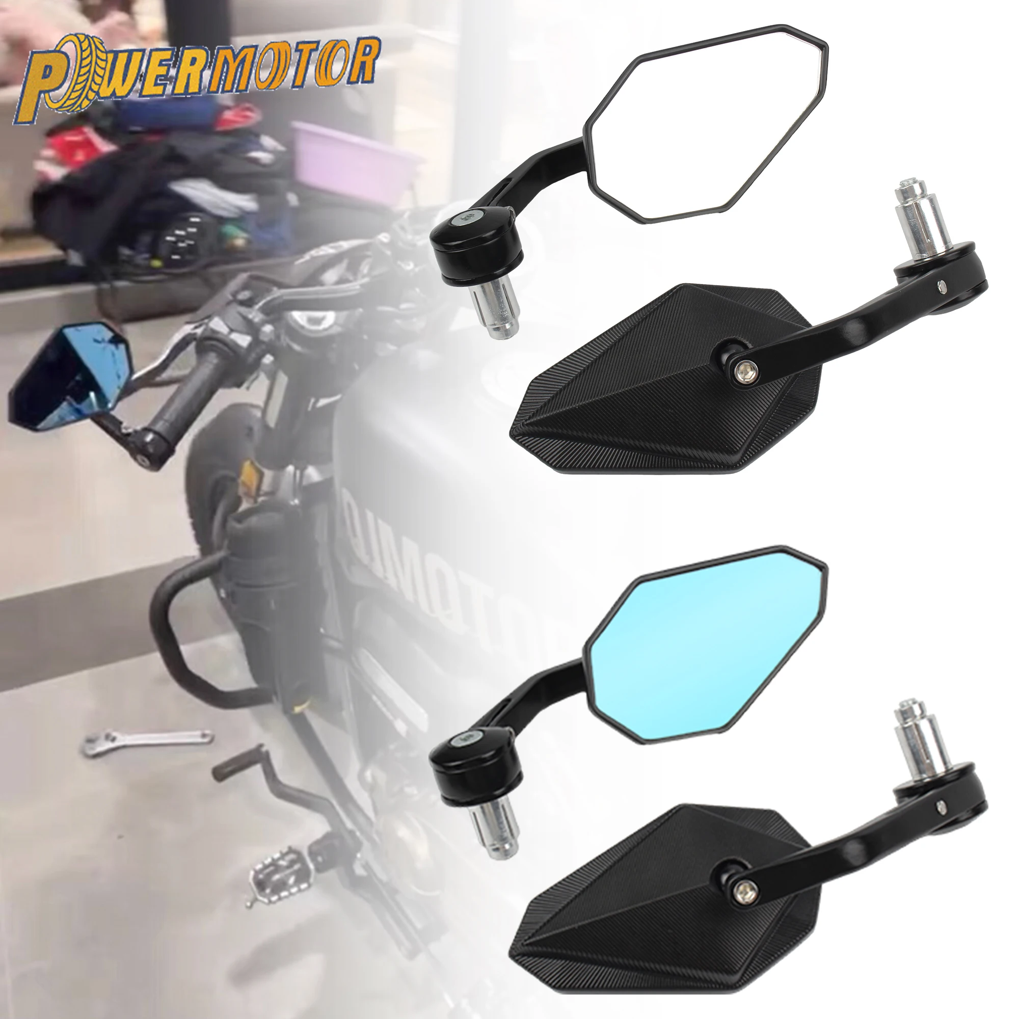 

Motorcycle Mirrors Rear Rearview Mirror Cafe Racer Accesories Universal For Honda Yamaha Kawasaki Suzuki Gasgas