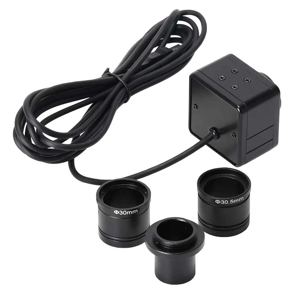 5MP USB Microscope Camera Kit Digital Industrial Camera with 23.2mm Adapter for Biological Microscope Soldering Repair