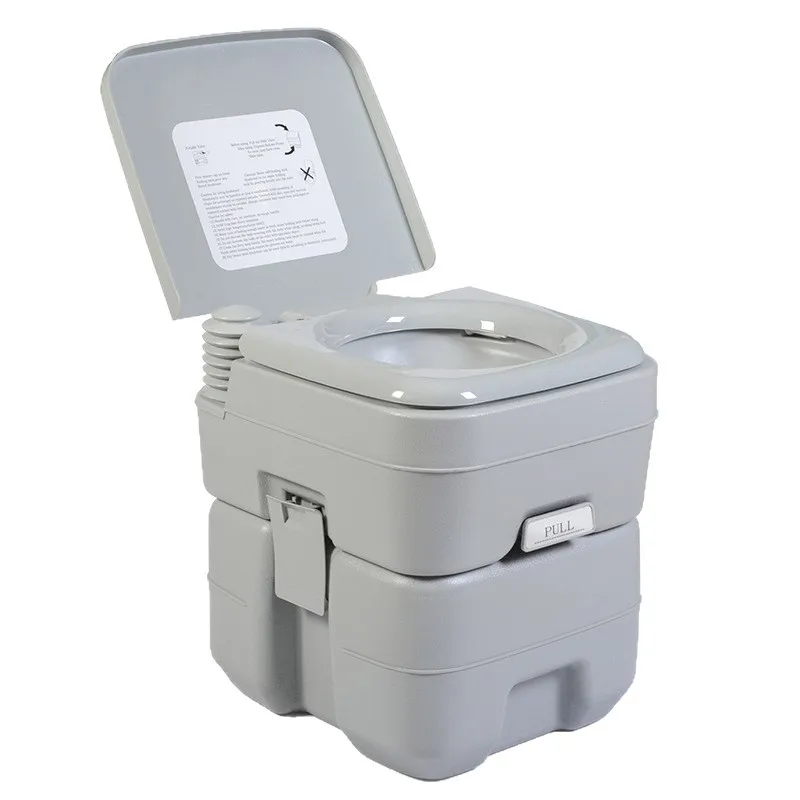 20L Air Pressure Pump, Dual Flush Portable Toilet for Camping Car Travel, Indoor Use, Elderly Pregnant Women, Mobile Commode