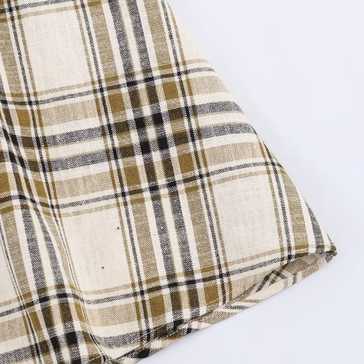 KONDALA Eleganter Lässiger Karierter Midirock für Damen, Trendiger Asymmetrischer Saum Rock, Neu 2026 Frühling Sommer Mode Damenrock – Detail 9