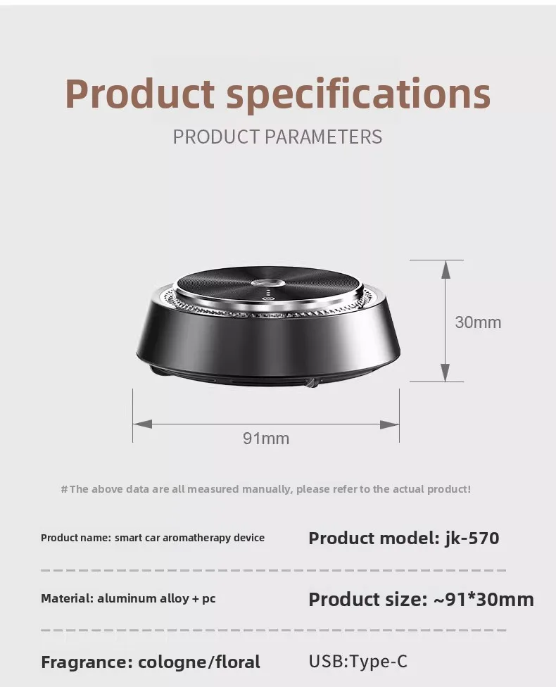 Intelligent car perfume spray, aromatherapy atomizer, car automatic fragrance sprayer