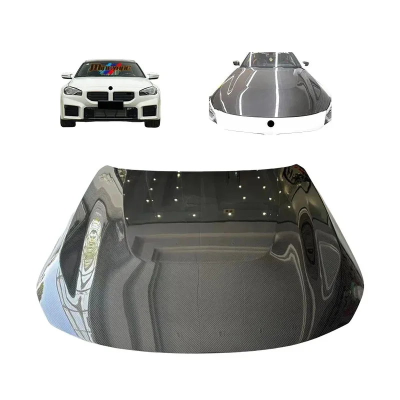 

High Quality Dry Carbon Fiber Bonnet Hood Engine Cover Car Accessories for 2 Series M2 G87 Upgrade to OE Des
