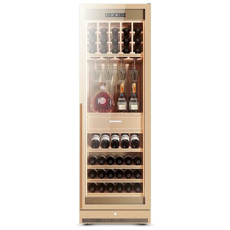 Thermostatic moisturizing cabinet, display cabinet compressor, air-cooled wine cabinet for household use