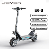JOYOR E6-S Foldable Adult Electric Scooter E-Scooter 80 KM/H Electric Kick Scooter 3200W Skateboards 60V 31.5Ah Kickboard
