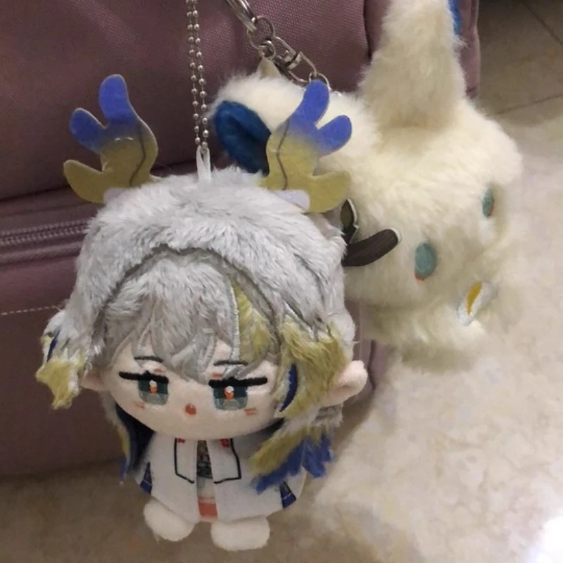 

12cm Anime Game Arknights Shu Texas Lin Cartoon Mini Kawaii Cosplay Soft Cotton Dango Doll Keychain Mini Toy Figures Fans Gift