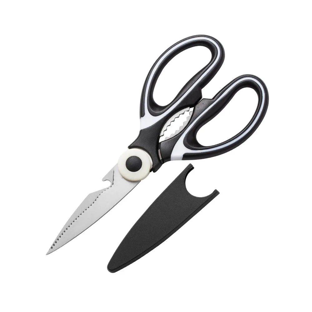 

Multifunctional Kitchen Scissors Cutting Knife Stainless Steel Kitchen Shears Meat Fish Vegetable Cutting Scissor Opening Bottle