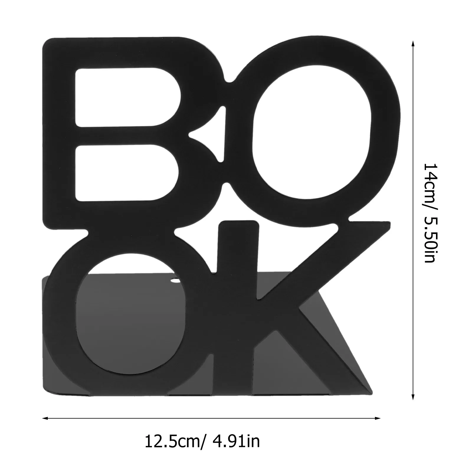 4Pcs Metal Bookends Strong Book Holders Modern Minimalist Design Ideal for Home Office Desktop Book Organizer Bookend
