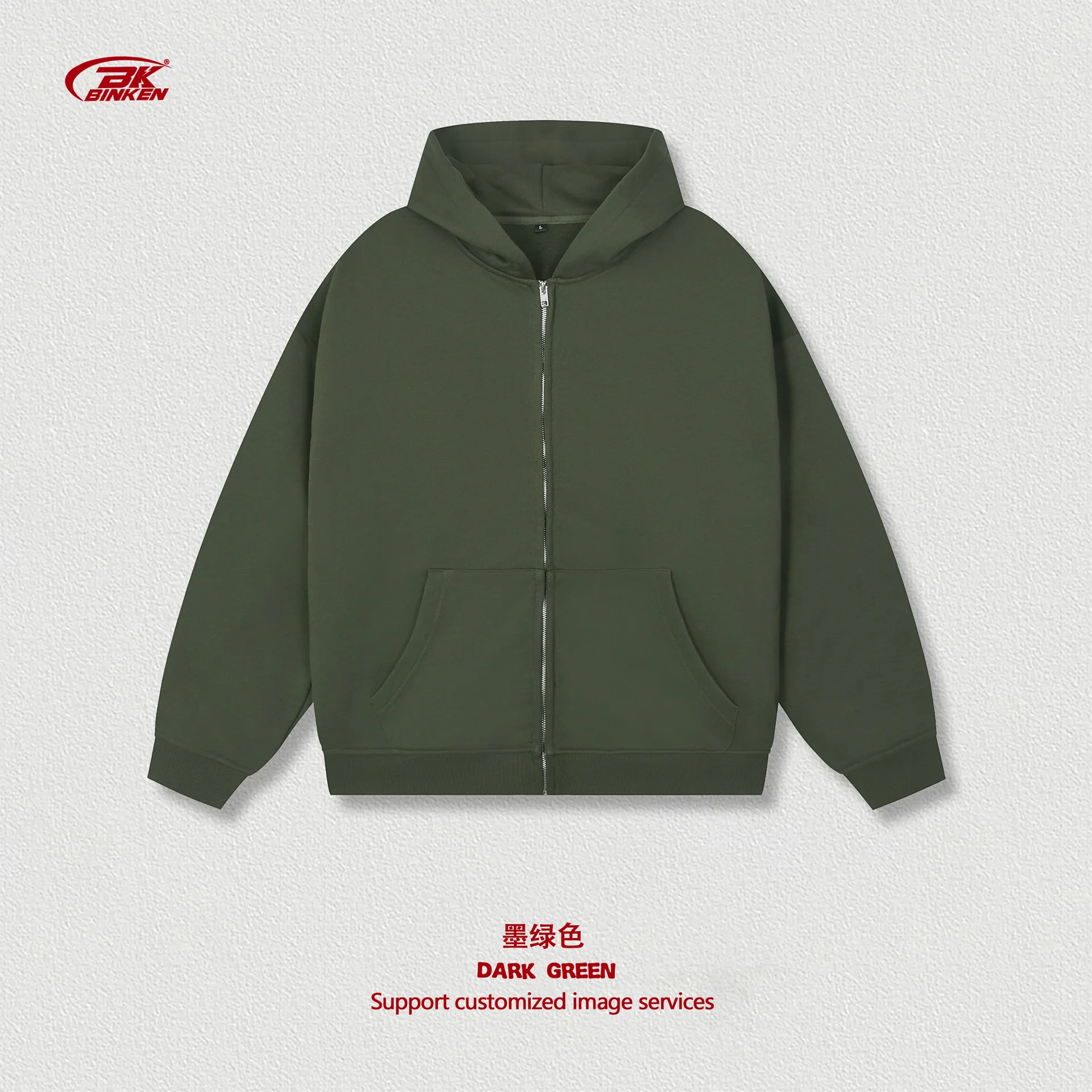 معطف رجالي 360 جرام سويت شيرت بقلنسوة بسحاب بلون سادة للأولاد والمراهقين، سترة رياضية وترفيهية، سترة بحلقات لـ spri