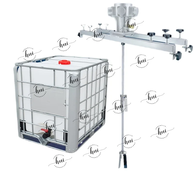 New Pneumatic 1 Ton Air Agitator IBC Tank Mixer Machine 1000L Commercial Barrel Drum Stirrer with Support Hanger