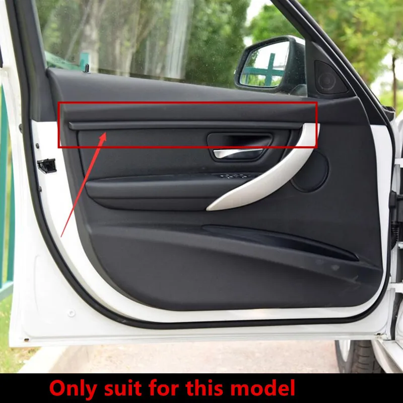 For BMW 3 Series F30 F31 auto parts carbon fiber pattern interior modified car door trim sticker door panel decoration