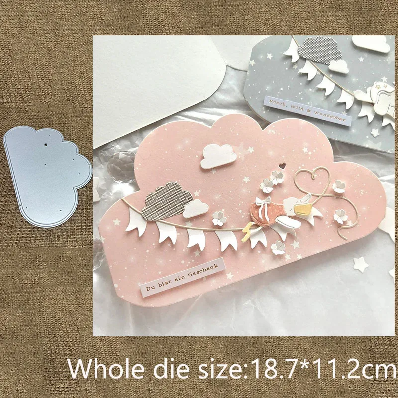 

Новый дизайн: металлическая вырубная форма-трафарет для декора в виде облачной рамки, для скрапбукинга, вырезания, создания альбомов, бумажных открыток и тиснения