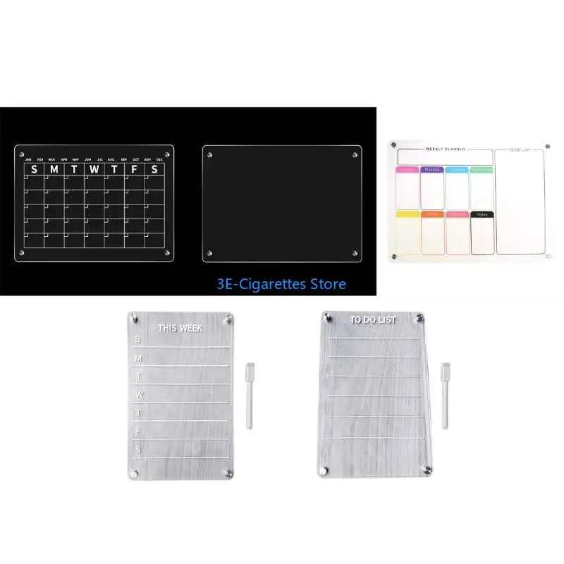 W8KA Weekly Dry Apage Refrigerator Board Clear Planner Planner Note