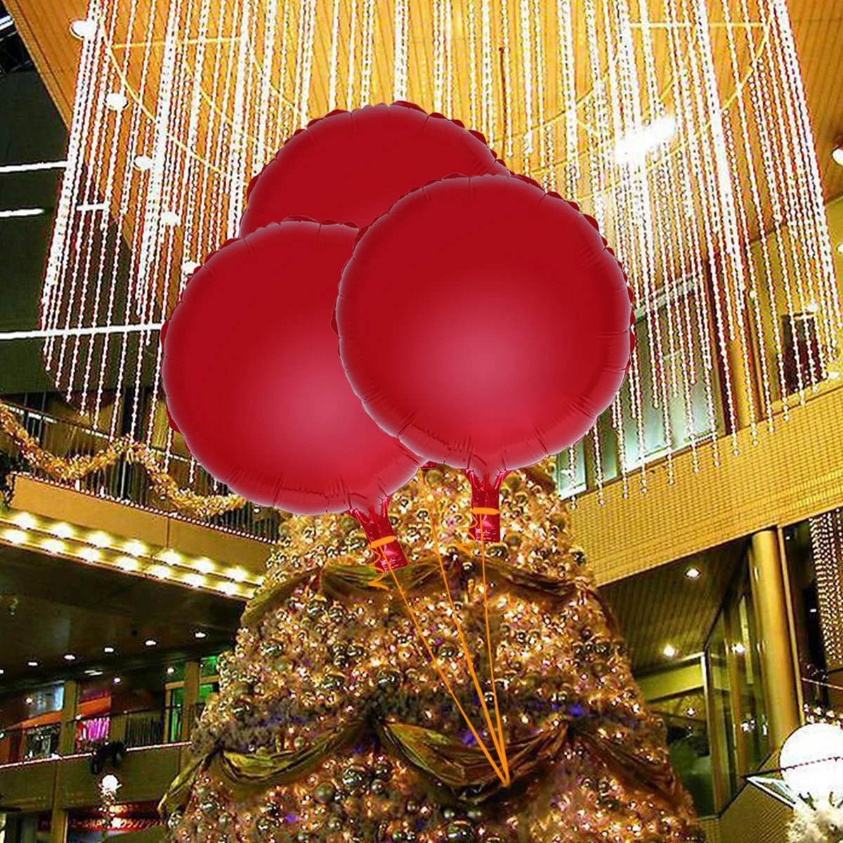 

10Pcs Round Helium Balloons 18 Inch Foil Balloons for Wedding Birthday Party Decoration Anniversary Valentine's