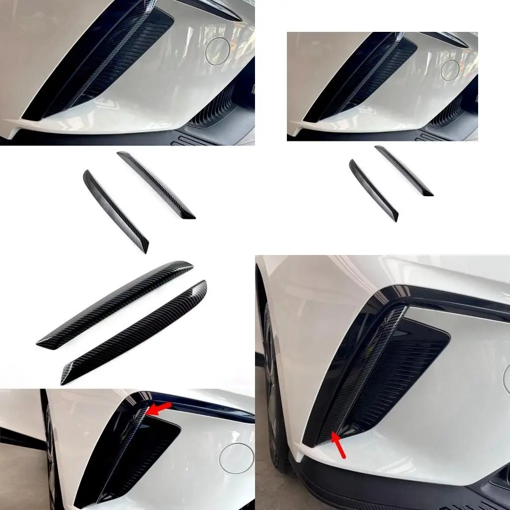 

31BC Carbon Fiber Front Foglight Lamp Decorative Frame Cover Trim for MG4 EV2022-2024