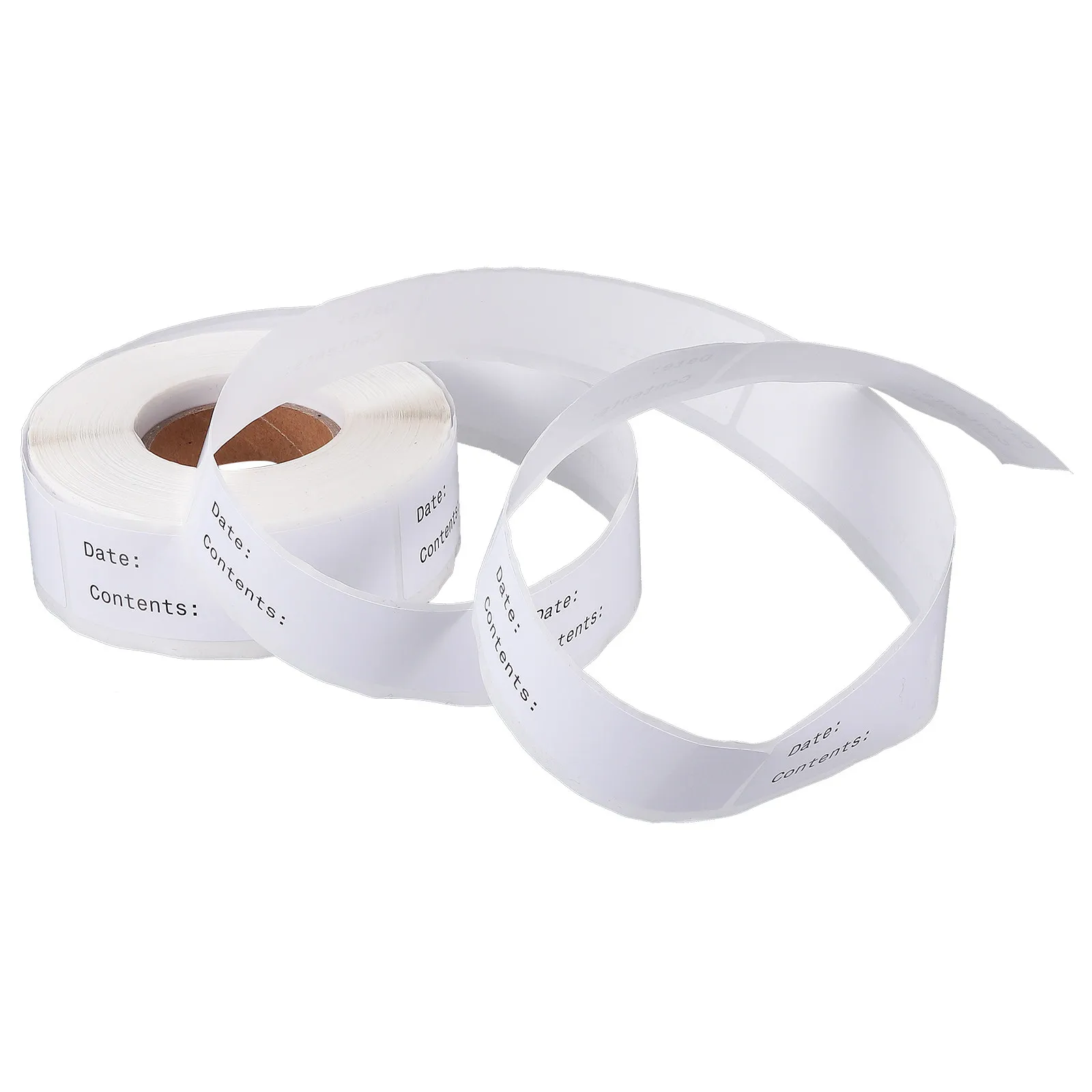 

1 Roll Category Stickers Writable Blank Adhesive Label for Food Marking Kitchen Storage Office Classified Label