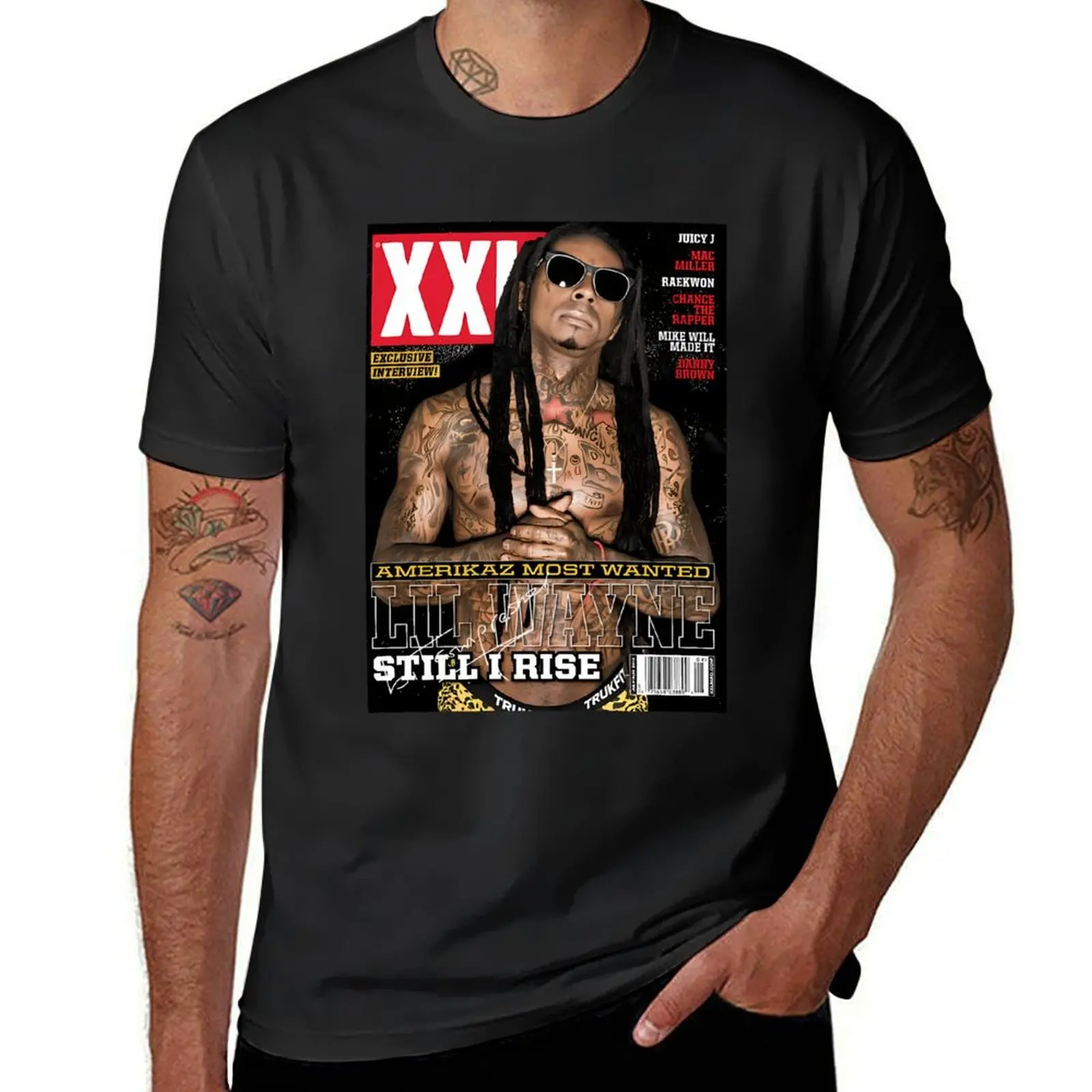 

Lil Wayne Xxl Cover T-Shirt summer tops kawaii clothes designer t shirt men