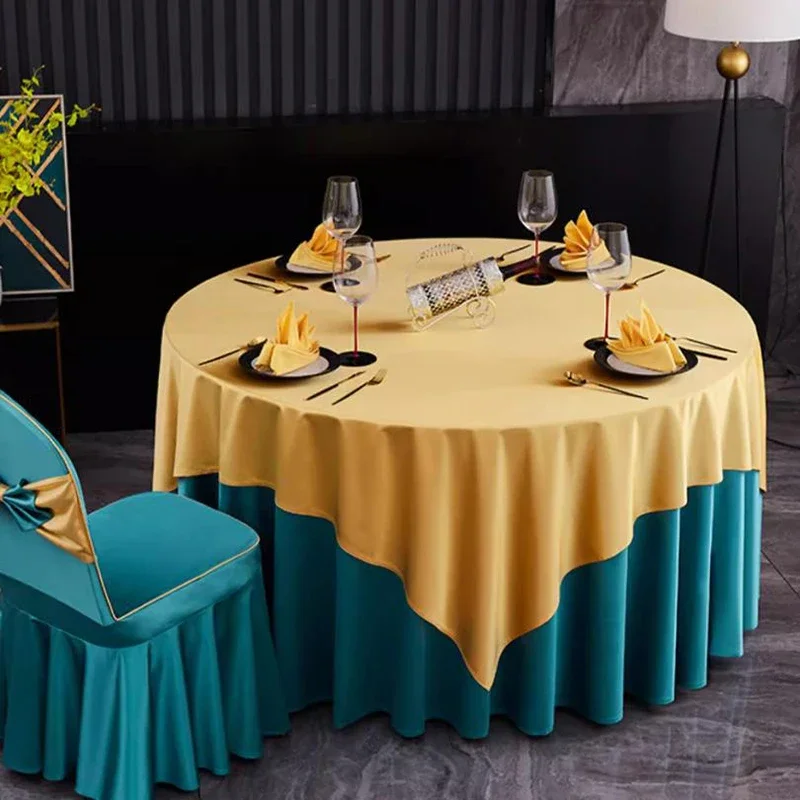 

Polyester Serving Fabric Napkin Cloth Table Dinner Plates Linen Handkerchief Towel Set For Hotel Wedding Party Events Decoration