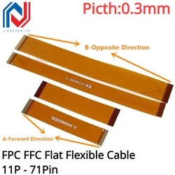 1Pcs 0.3mm Pitch FPC FFC Flat Flexible Cable  7/9/11/13/15/17/19/21/23/25/27/31/33/35/39/41/45/49/51/57/61/71 Pin