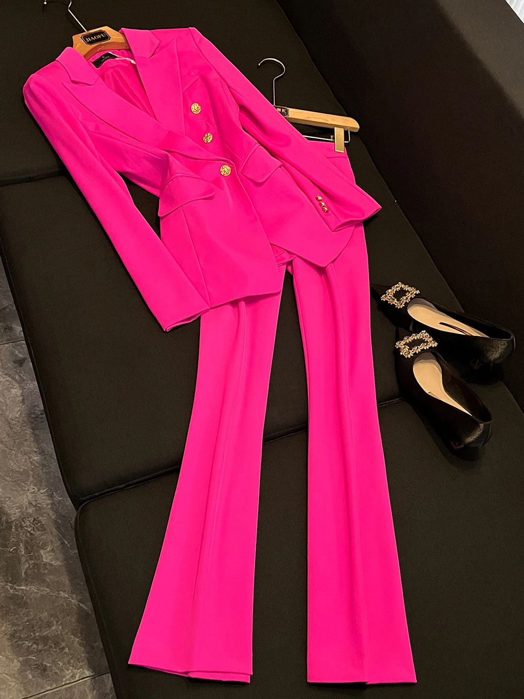 

Ele, осенне-зимний розовый длинный костюм-свек, джерси, женские брюки, юбка, комплект из футболки Sli OK20, женский ансамбль