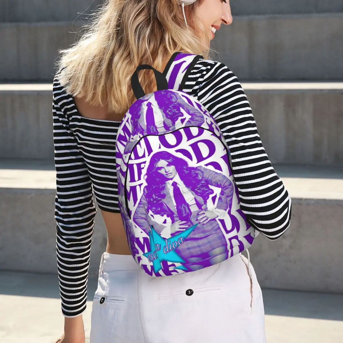 Melody Esa Diva Spain Eurovision Merch Backpack Daypack Large Capacity Children BookBag School Bag Shoulder Bags for Men Women