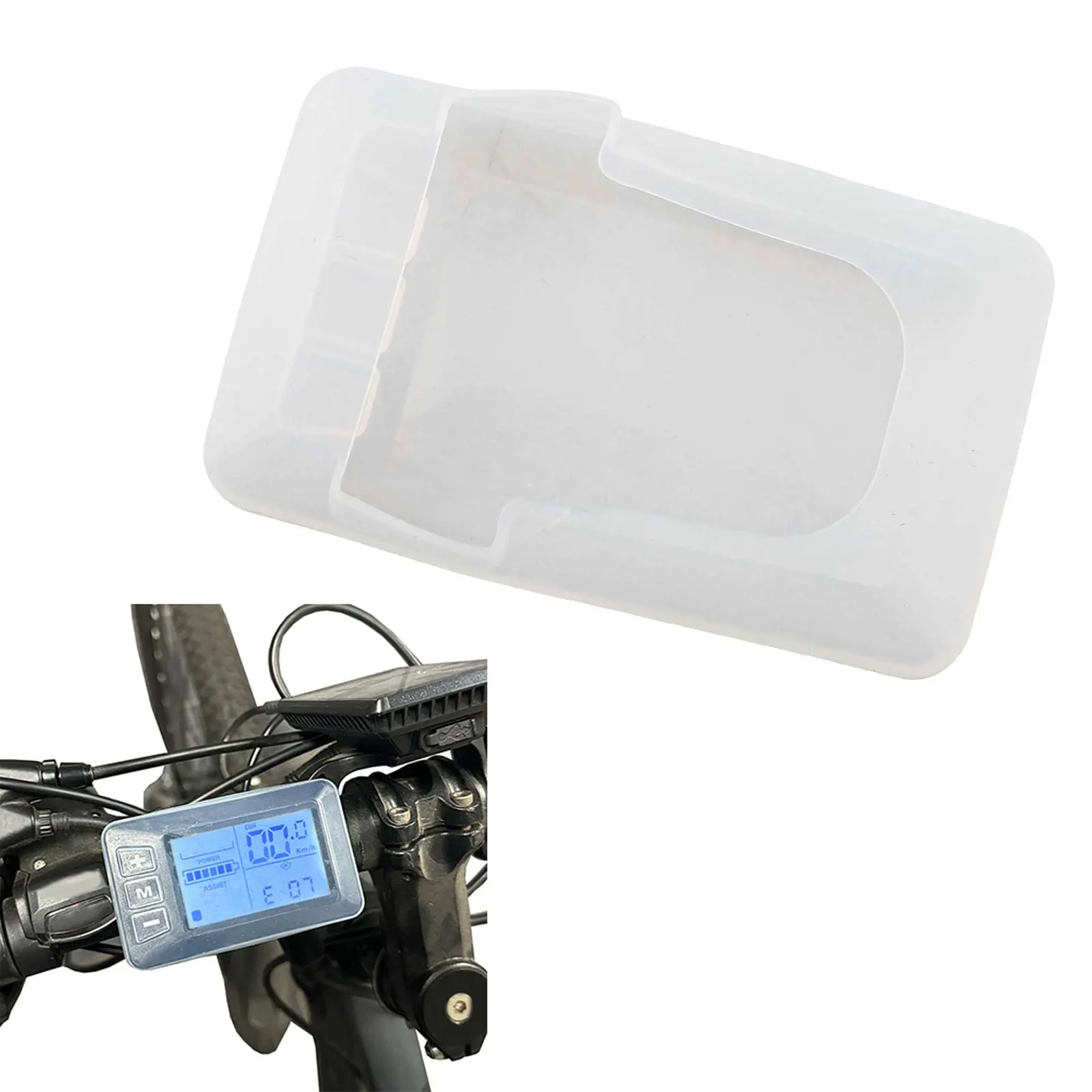 1Pcs Silikon Fall Für G51 Display LCD Elektrische Fahrrad Roller Display Staub Abdeckung Display Staub Abdeckung Elektrische Fahrrad Zubehör