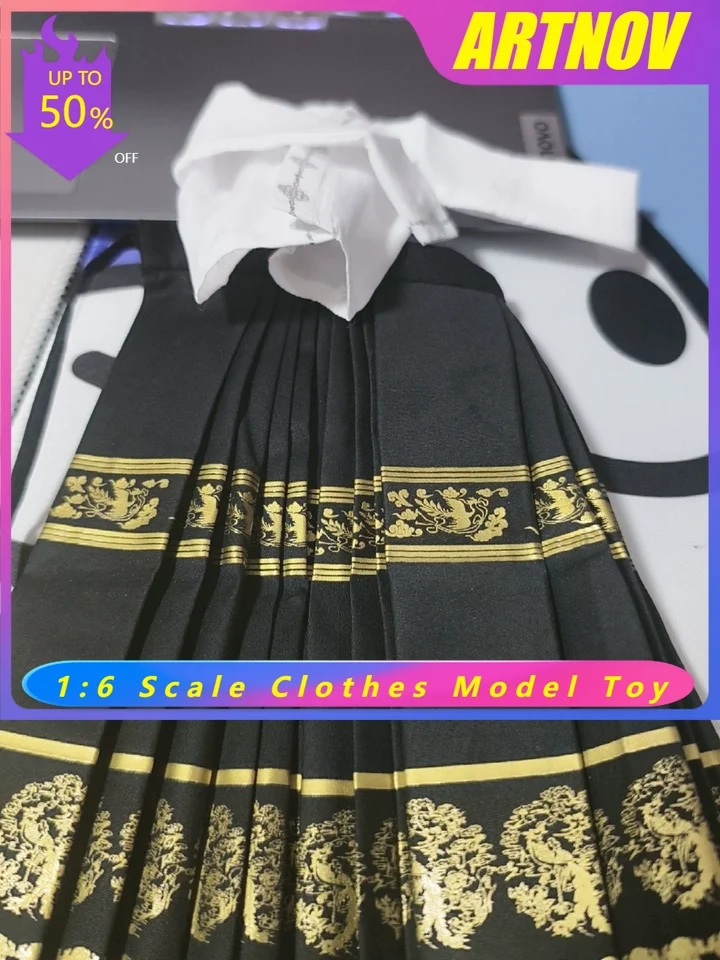 

1/6 Scale Female Soldier Ming Dynasty Horse Face Skirt New Chinese Style Ancient Outfit Fit for 12inch Action Figure Body
