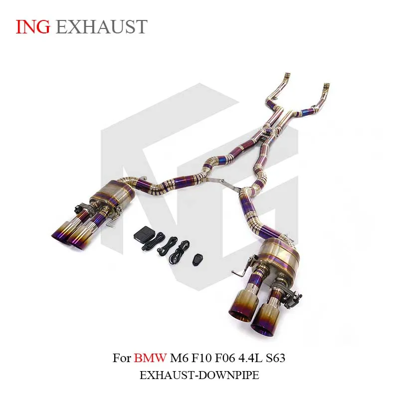 ING Titanium Alloy Remote Valve Catback for BMW M6 F10 F06 4.4L S63 Switch Performance Accessories Engine Tube Exhaust System